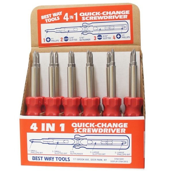 Best Way Tools Screwdriver 4-In-1 59300